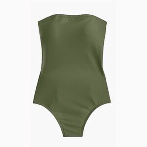J. Crew Olive Green One Piece Swimsuit